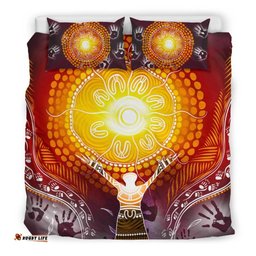 Aboriginal Bedding Set NAIDOC Week Because Of Her, We Can