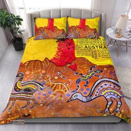 Aboriginal Bedding Set Aborigine Art On Wood Style