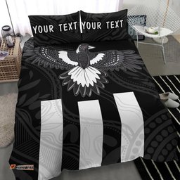 Custom Personalised Magpies Indigenous Bedding Set 2021 Heroic
