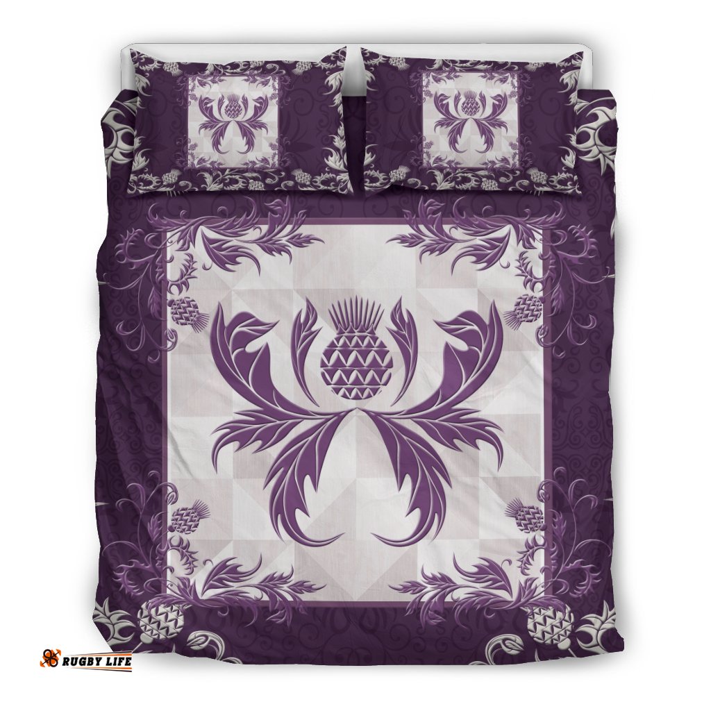 Thistle Scotland Bedding Set K5 Purple