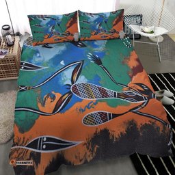 Aboriginal Bedding Set Aboriginal Dot Art Painting Style