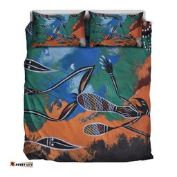 Aboriginal Bedding Set Aboriginal Dot Art Painting Style