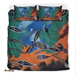 Aboriginal Bedding Set Aboriginal Dot Art Painting Style