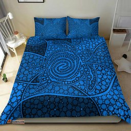 Turtle Bedding Set Aboriginal Blue Style