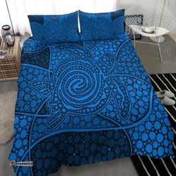 Turtle Bedding Set Aboriginal Blue Style