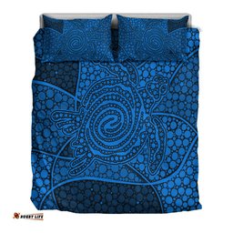Turtle Bedding Set Aboriginal Blue Style