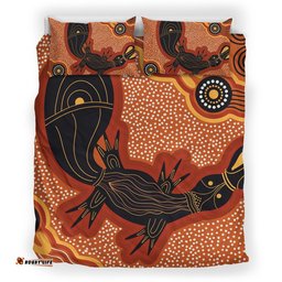 Australia Aboriginal Bedding Set Indigenous Platypus Ver 16