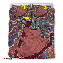 Aboriginal Bedding Sets, Koala Sun Dot painting Circle Patterns