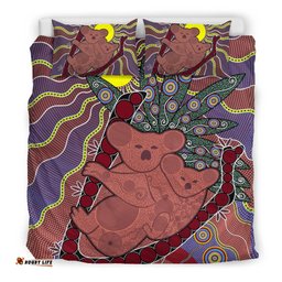 Aboriginal Bedding Sets, Koala Sun Dot painting Circle Patterns