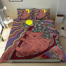 Aboriginal Bedding Sets, Koala Sun Dot painting Circle Patterns