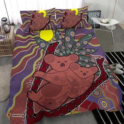 Aboriginal Bedding Sets, Koala Sun Dot painting Circle Patterns