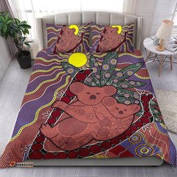 Aboriginal Bedding Sets, Koala Sun Dot painting Circle Patterns