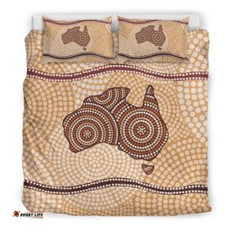 Aboriginal Bedding Sets, Australia Map Dot Painting