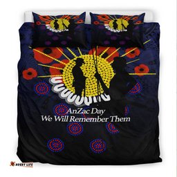ANZAC Day We Will Remember Them Bedding Set