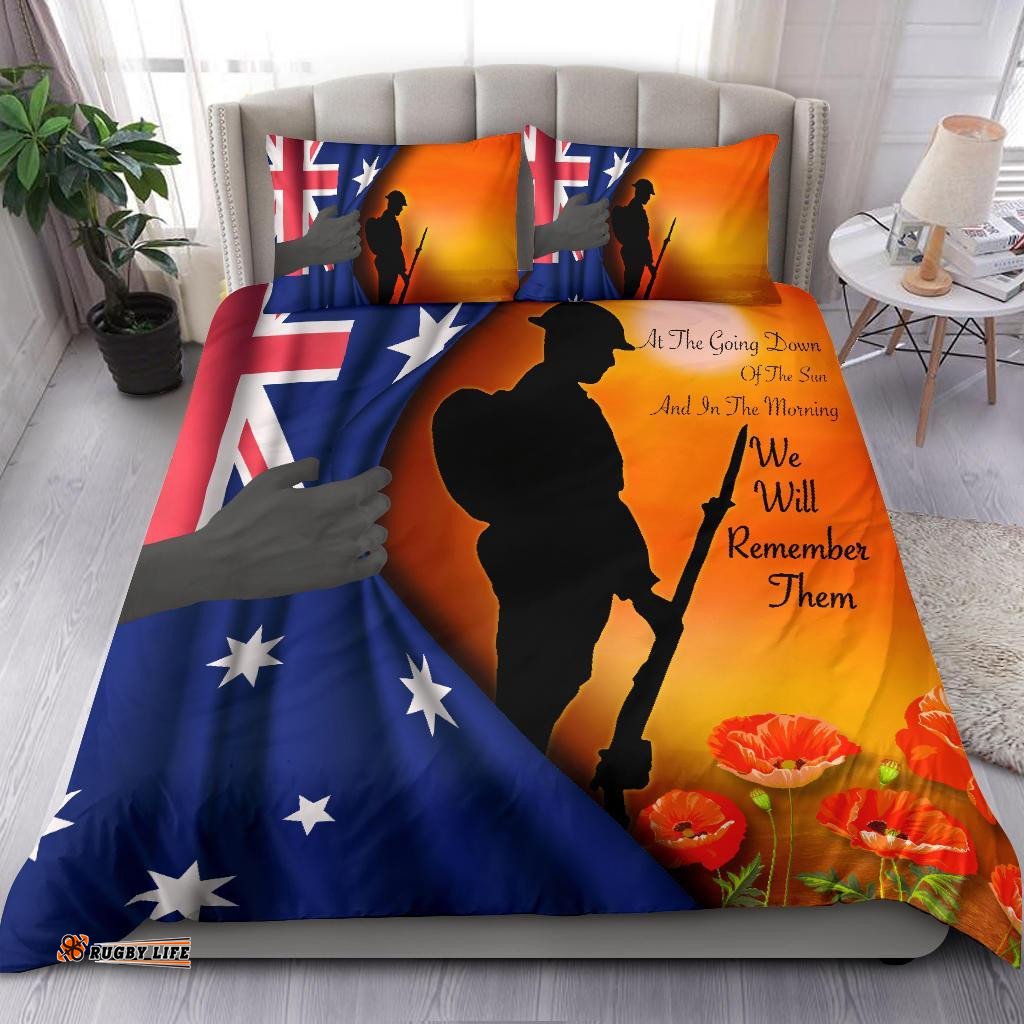 ANZAC Bedding Set We Will Remember Them Ver02