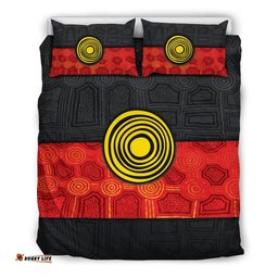 Australia Aboriginal Bedding Set Aussie Indigenous Flag