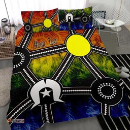 Custom NAIDOC Week 2021 Bedding Set, Aboriginal Geometric Style
