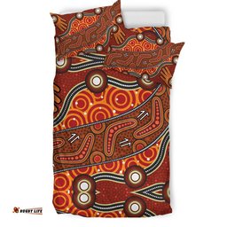 Aboriginal Bedding Set Indegenous Dot Painting Art 06