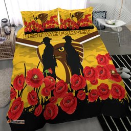 Hawks ANZAC Day Bedding Set Indigenous Art