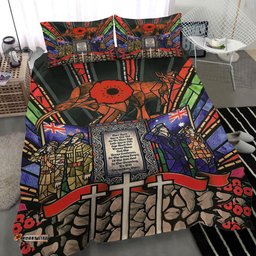 ANZAC Day Lest We Forget Australia and New Zealand Bedding Set