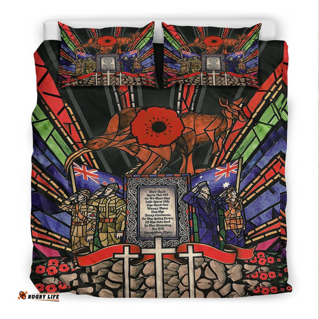 ANZAC Day Lest We Forget Australia and New Zealand Bedding Set