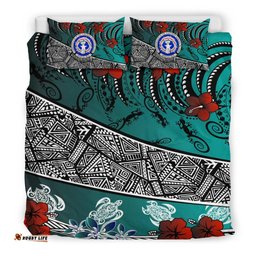 Northern Mariana Bedding Set Lizard And Turtle Green