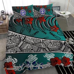 Northern Mariana Bedding Set Lizard And Turtle Green