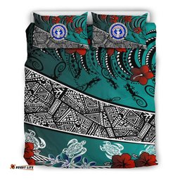 Northern Mariana Bedding Set Lizard And Turtle Green