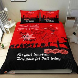 Lest We Forget For Those Who Leave Never To Return Bedding Set