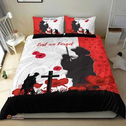Custom New Zealand ANZAC Lest We Forget Bedding Set