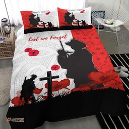 Custom New Zealand ANZAC Lest We Forget Bedding Set
