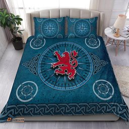 Scotland Celtic Bedding Set Celtic Compass With Scottish Lion