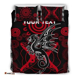 Custom Personalised Dragons Bedding Set St. George Aboriginal