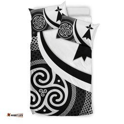 Celtic Bedding Set Brittany Flag With Celtic Patterns