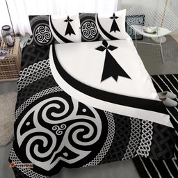 Celtic Bedding Set Brittany Flag With Celtic Patterns