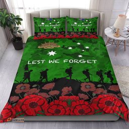 Australia ANZAC Day Camouflage and Poppy Bedding Set
