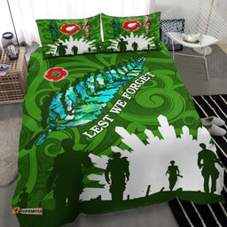 New Zealand ANZAC Walking In The Sun Bedding Set