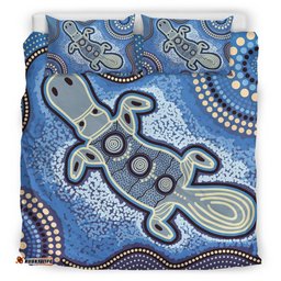 Australia Aboriginal Bedding Set Indigenous Platypus Ver 5