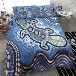 Australia Aboriginal Bedding Set Indigenous Platypus Ver 5