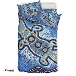 Australia Aboriginal Bedding Set Indigenous Platypus Ver 5