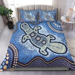 Australia Aboriginal Bedding Set Indigenous Platypus Ver 5