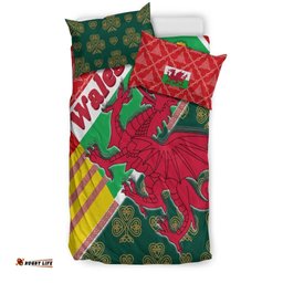 Celtic Wales Bedding Set Cymru Dragon and Daffodils