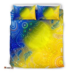 Aboriginal Bedding Set Indigenous Fishing
