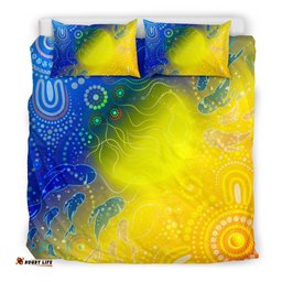 Aboriginal Bedding Set Indigenous Fishing