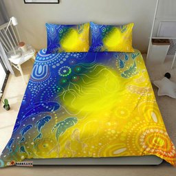 Aboriginal Bedding Set Indigenous Fishing