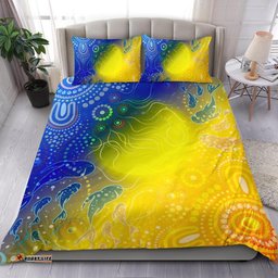 Aboriginal Bedding Set Indigenous Fishing