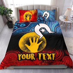 Custom Aboriginal Bedding Set Aboriginal and Torres Strait Islanders Flag