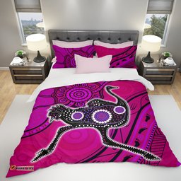 Aboriginal NAIDOC Week 2021 Purple Turtle Ostrich Bedding Set LT20