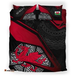 Wales Celtic Bedding Set Celtic Cross and Welsh