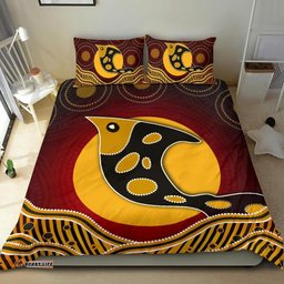 Bedding Set Aboriginal Dot Patterns Fish